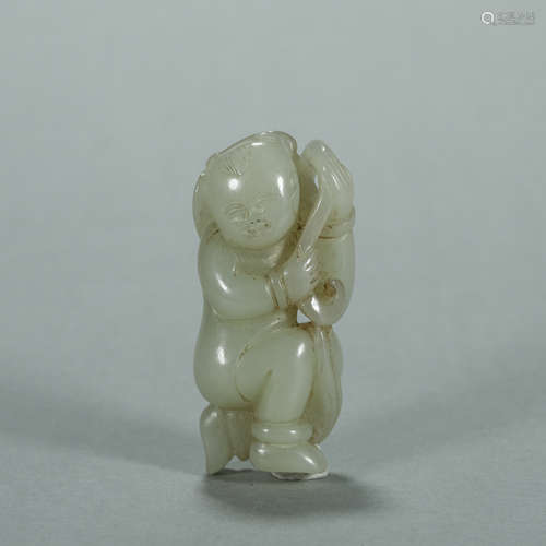 A Hetian jade figurine