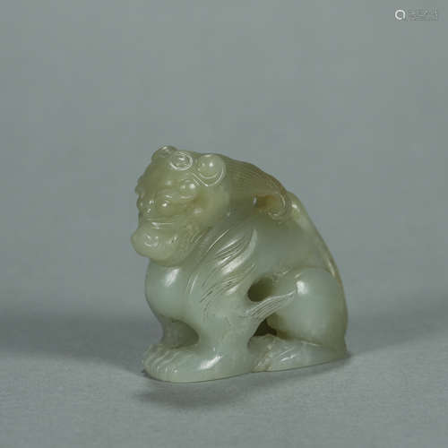 A Hetian jade pixiu ornament