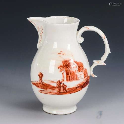 JUG WITH LANDSCAPE PAINTING. FÜRSTENBERG.