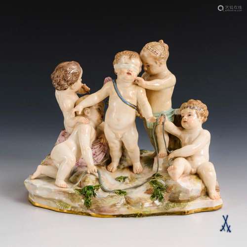 GROUP OF PUTTI. MEISSEN.