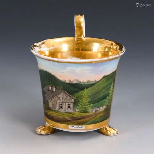 VIEW CUP "OBERHOF". MEISSEN.