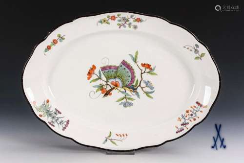 PLATE WITH CAKIEMON PAINTING. MEISSEN.