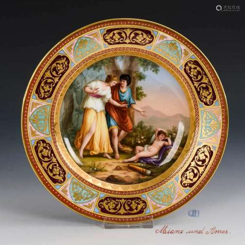 VIENNESE STYLE PICTURE PLATE.