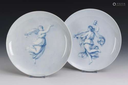 PAIR OF WALL PLATES. ROSENTHAL.