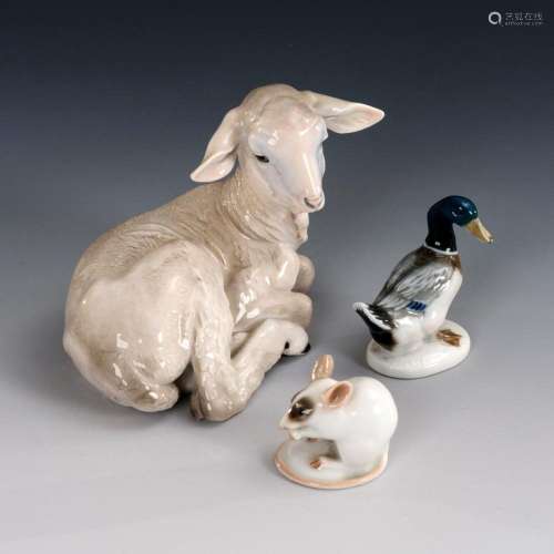 LAMB, DUCK AND MOUSE. ROSENTHAL.