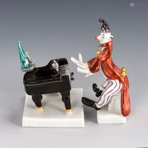PIANIST AND PIANO. MEISSEN.
