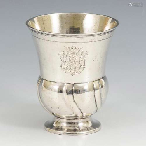 AUGSBURG SILVER CUP. MASTER EMANUEL DRENTWETT (1681-1753).