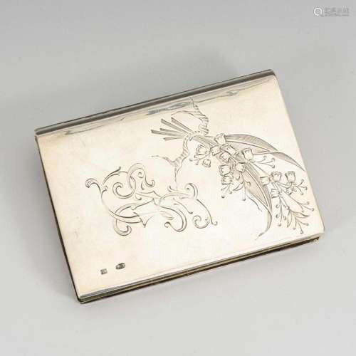 RUSSIAN SILVER CASE. GIFT OF THE ITALIAN OPERA SINGER TITTA ...