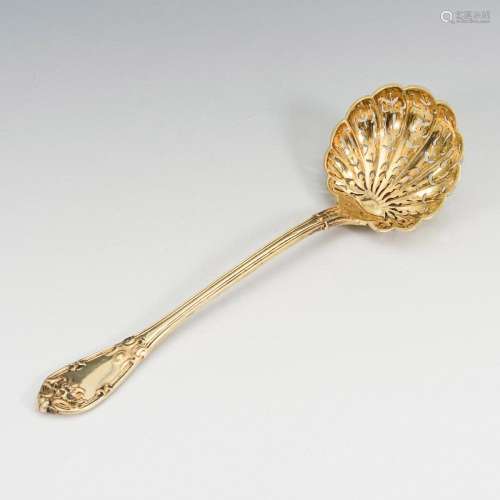 GOLD PLATED SCATTERING SPOON.