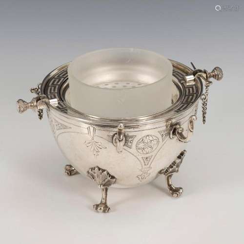 SILVER CAVIAR BOWL.