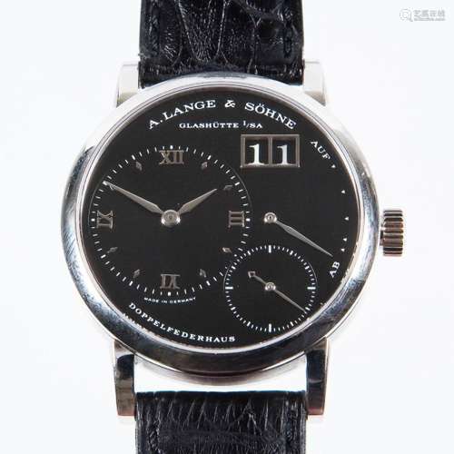 WRISTWATCH: MODEL LANGE 1 PLATINUM... A. LANGE & SÖHNE.