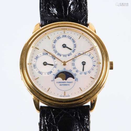 ARMBANDUHR: AUTOMATIC PERPETUAL CALENDAR IN GOLD... AUDEMARS...