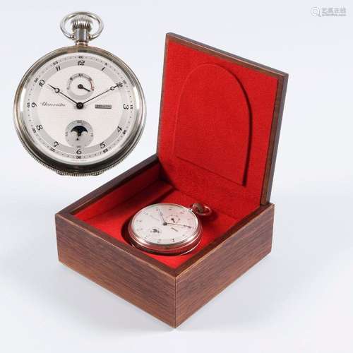 POCKET WATCH CHRONOMETER IN SILVER... ZENITH.