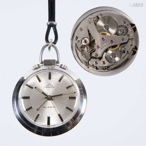 POCKET WATCH WITH ALARM FUNCTION.. PONTIFA.