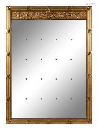 A Large Neoclassical Style Giltwood Mirror