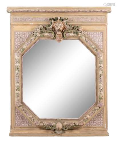 An Italian Painted Mirror