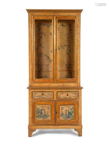 A Continental Painted Cabinet