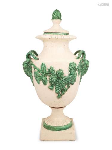 A Continental Ceramic Urn