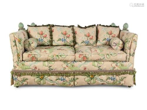 A Chintz-Upholstered Knole Sofa