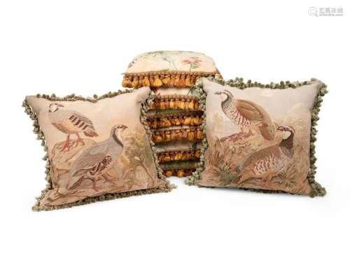 Eight Upholstered Throw Pillows