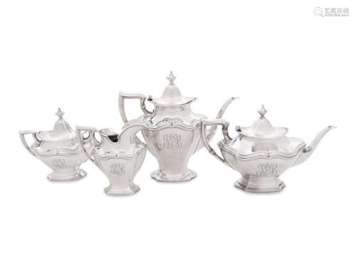 A Reed and Barton Silver Four-Piece Tea and Coffee Service