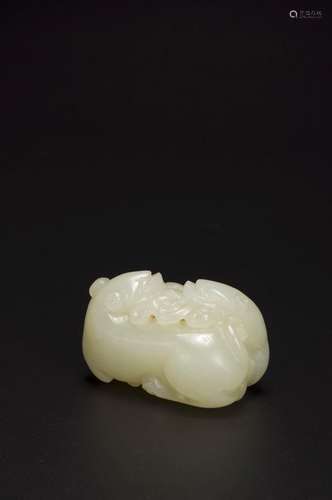 A white jade badger