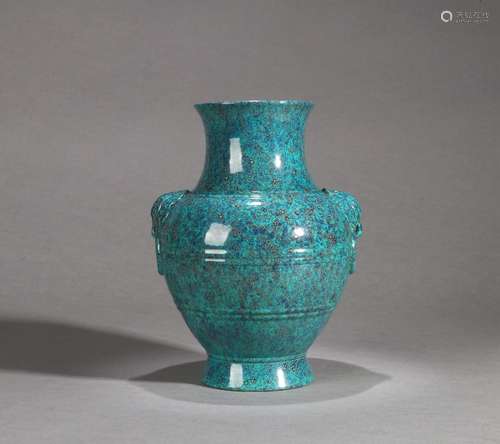 A Jun kiln glazed porcelain zun