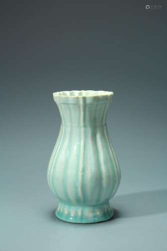 A celadon porcelain vase