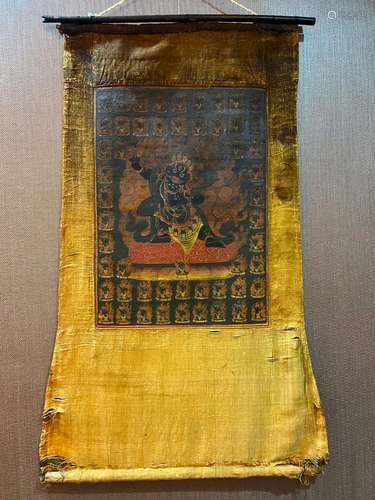 A Chinese thangka painting