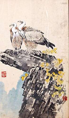 A Chinese painting, Xu Beihong mark