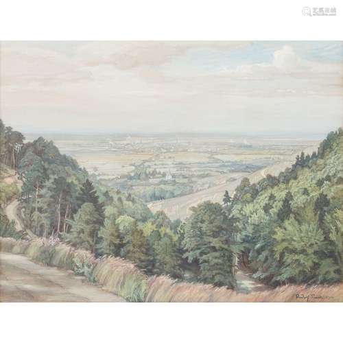 SIECK, RUDOLF (1877-1957) "Blick auf Offenburg und die ...