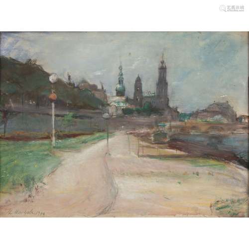 MARHOLZ, KURT (1905-1984), "Dresden, Blick vom Elbufer ...