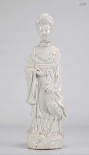 Chinese white statue Kangxi period