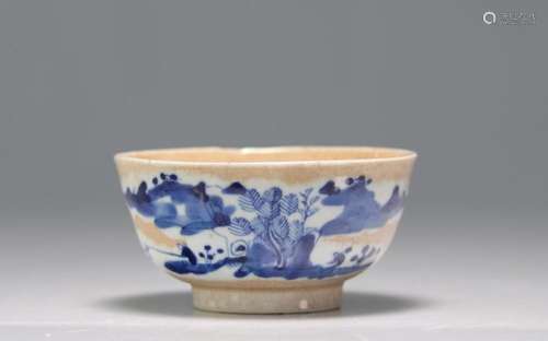 China nankin bowl 19th mark under the piece