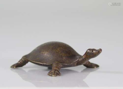 Japanese bronze turtle. Ex collection of Vestel Georges