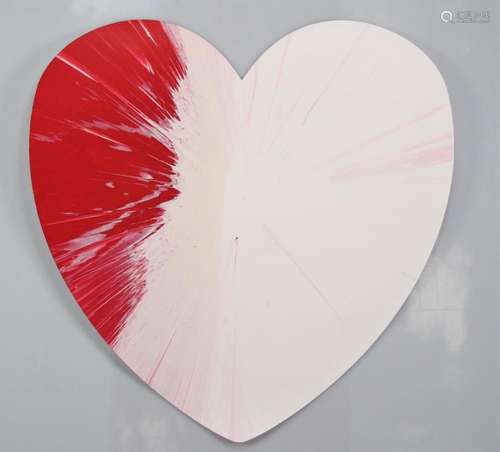 Damien Hirst. 2009. Heart. Spin Painting, acrylic on paper. ...