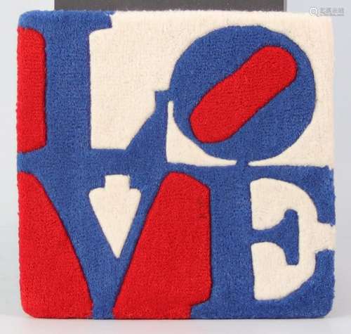 Robert INDIANA. Czech Love. 2006. Wool carpet. Signed, dated...