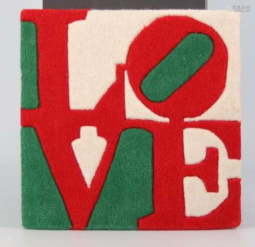 Robert INDIANA. Magyar Love. 2006. Wool carpet. Signed, date...