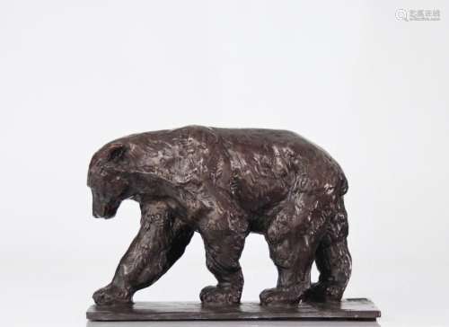 Rembrandt BUGATTI (1884-1916) (After) Brown bear Bronze with...