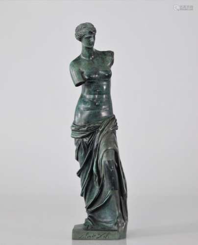 Salvador Dali. Venus de Milo with drawers. Bronze with green...