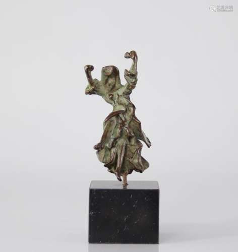 Salvador Dali. Carmen. Bronze with nuanced green patina. Sig...