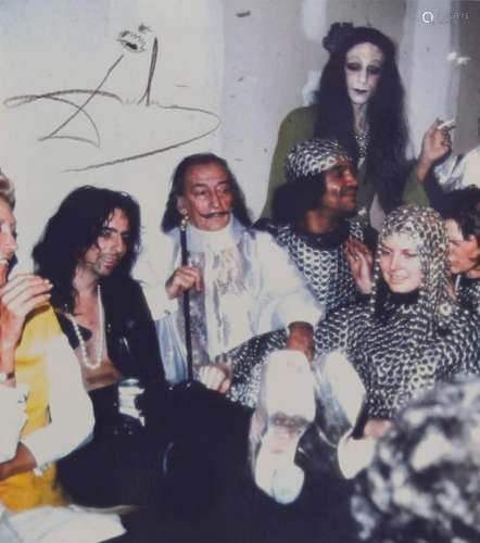 Andy Warhol & Salvador Dali. Circa 1972. Original photog...