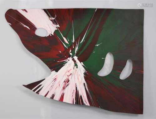 Damien Hirst. 2009. Shark. Spin Painting, acrylic on paper. ...