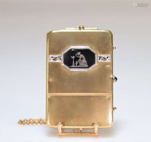 Exceptional yellow gold (18k) minaudiere 145g