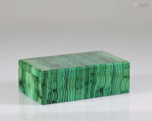 rectangular malachite box