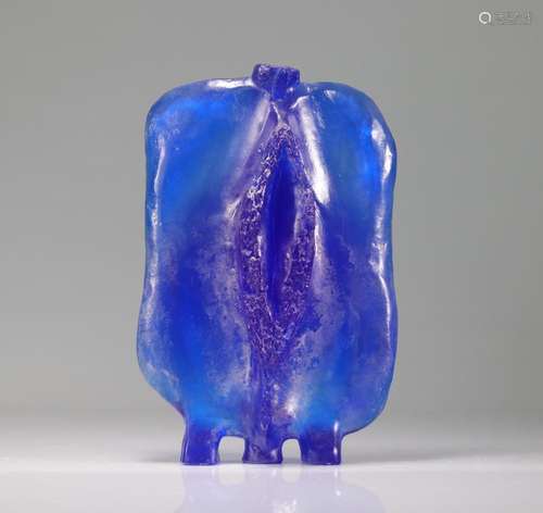 Thomas GLEB (1912-1991) Vesuvius (c.1970) glass paste sculpt...