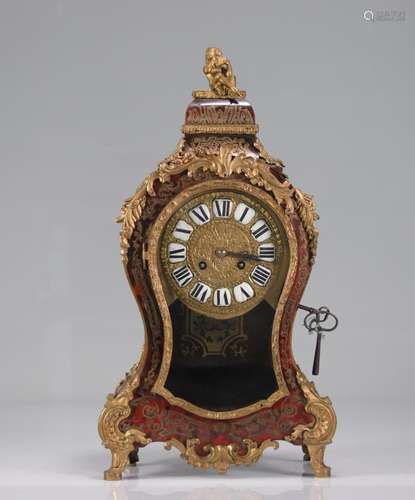 Boulle style clock from the Napoleon III period in scale and...