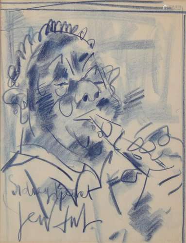 GEN PAUL (1895-1975) crayon «Sidney Bechet»