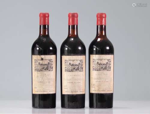 Lot of 3 Chateau PICHON LONGUEVILLE (Pauillac) 1959