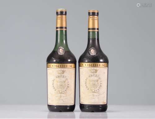 Lot of 2 Chateau GRUAUD LAROZE (Saint-Julien) 1966